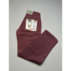 Levi's SilverTab Pants Mens 29x32 Burgundy Loose‎ Fit Vintage 90s Baggy Cotton